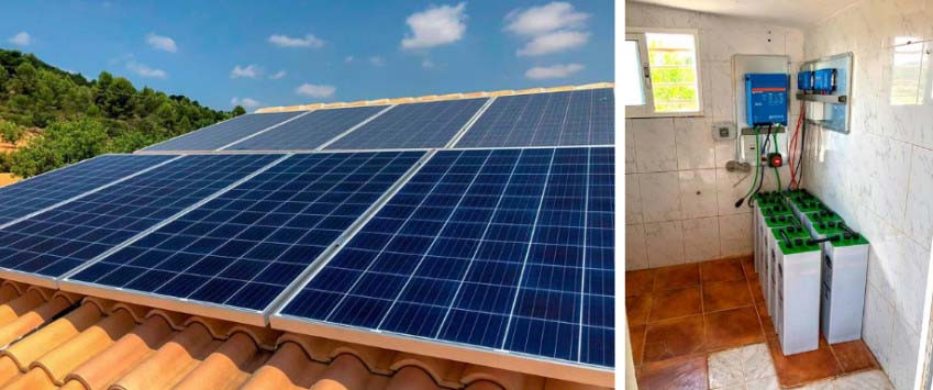 Instalación solar en Valencia con inversor Victron Energy