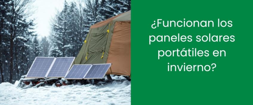 ¿Funcionan los paneles solares portátiles en invierno?