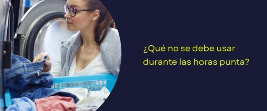 ¿Qué no se debe usar durante las horas punta?