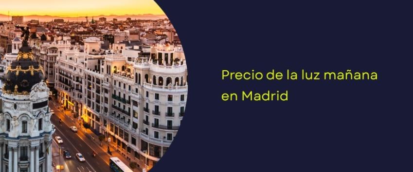 Precio luz mañana por horas: Madrid