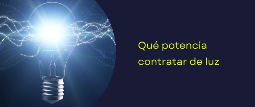 Qué potencia contratar de luz