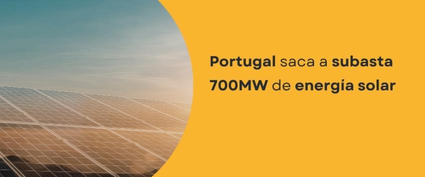 Portugal saca a subasta 700MW de energía solar