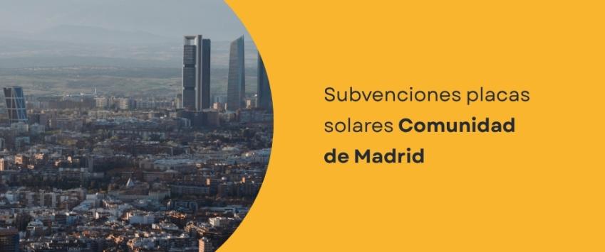 Subvenciones placas solares Madrid