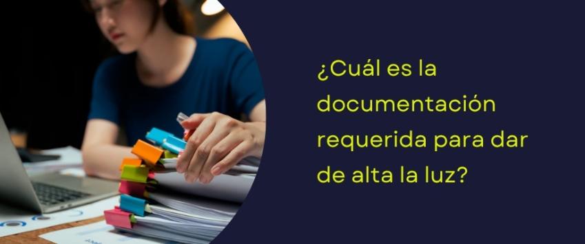 Documentación necesaria para dar de alta