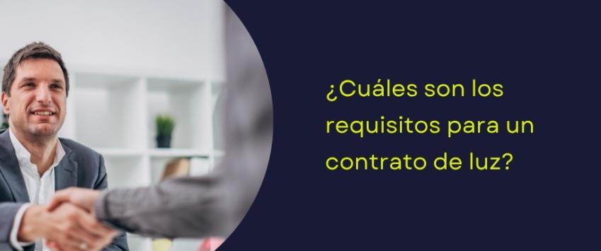 Requisitos para contrato luz