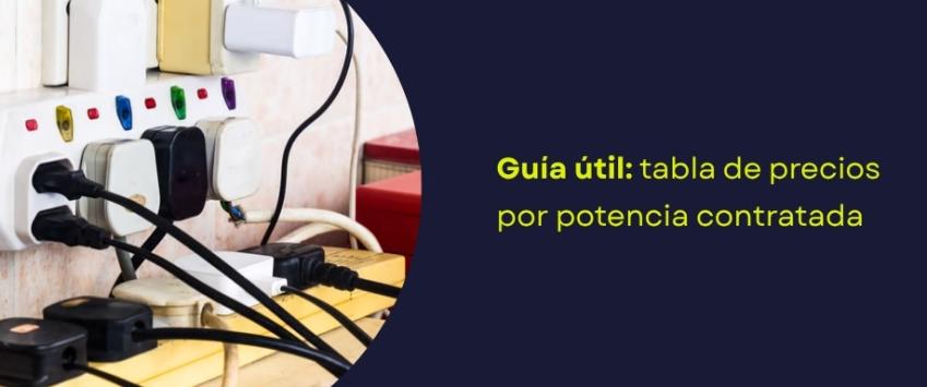 Guía útil: tabla de precios por potencia contratada