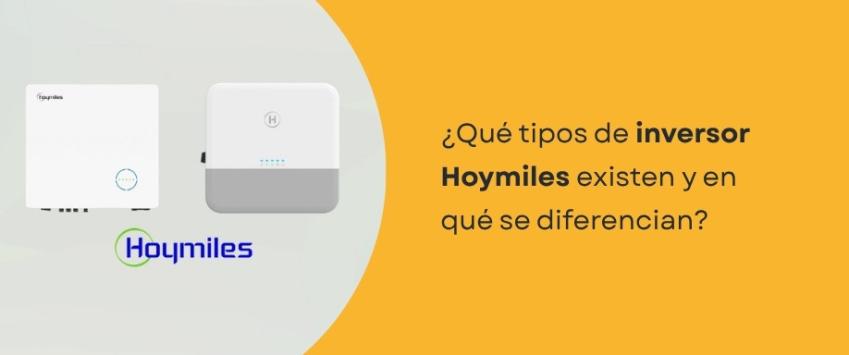 ¿Qué tipos de inversor Hoymiles existen y en qué se diferencian?