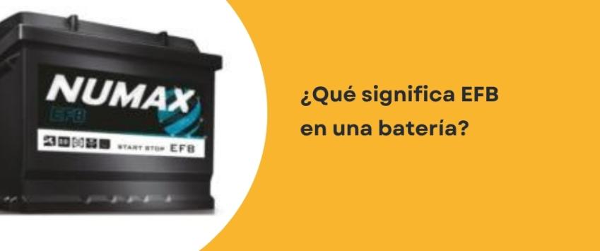 ¿Qué significa EFB en una batería?