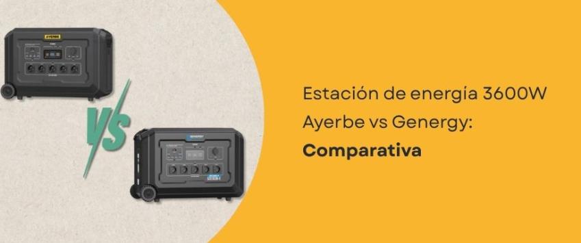 Estación de energía 3600W Ayerbe vs Genergy: Comparativa