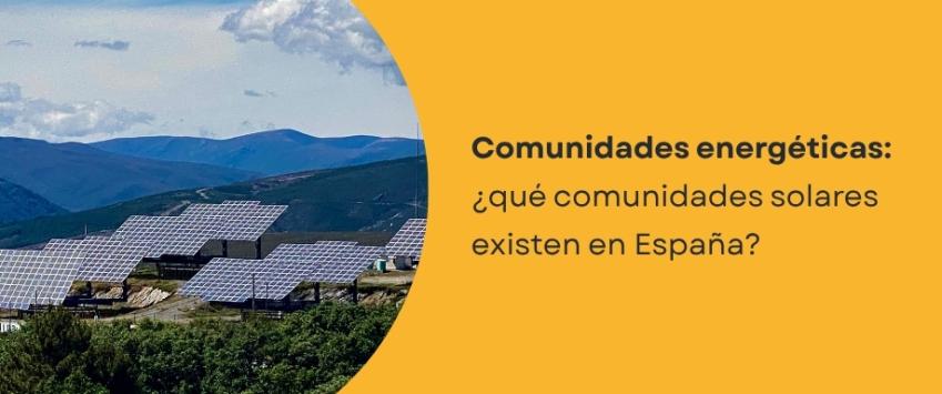 Las comunidades solares en España