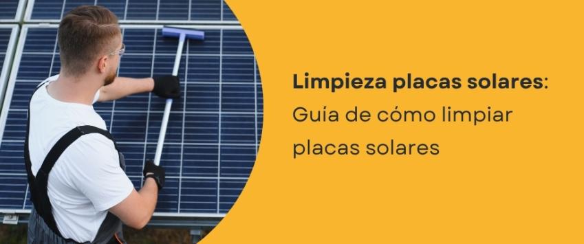 Limpieza paneles solares