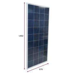 Pack 5 unidades de Paneles Solares 160W 12V Policristalino