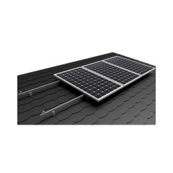 Estructura Cubierta Tejas Pizarra 1 Panel Solar con salvatejas 02.1V1