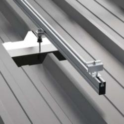 Estructura Coplanar Con Carril Continuo para cubierta para 1 Panel Solar 01.1V1-A