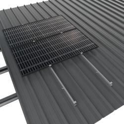 Estructura Coplanar Con Carril Continuo para cubierta para 2 Paneles Solares 01.1V2-A