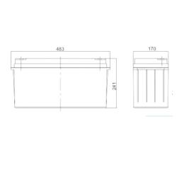 Batería AGM 12V 150Ah C20 RITAR EV12-150