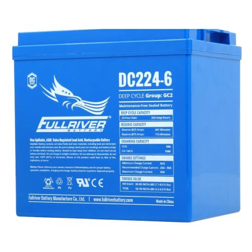 Comprar Batería 6v AGM Solar 224Ah C20 Monobloc Fullriver DC224-6