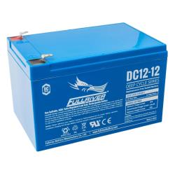 Batería Solar AGM 12Ah 12V C20 Monobloc Fullriver DC12-12