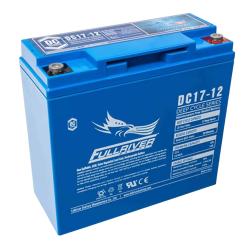 Batería Solar AGM 17Ah 12V C20 Monobloc Fullriver DC17-12