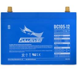 Batería AGM 105Ah Solar 12V C20 Monobloc Fullriver DC105-12