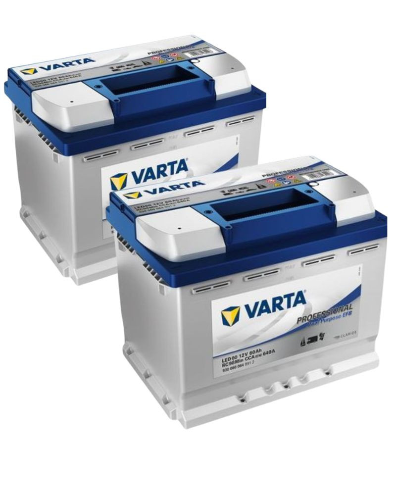 Pack 2 uds. de Batería EFB Coche Start Stop 12V 52Ah VARTA