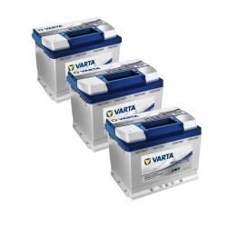 Pack 3 uds. de Batería EFB Coche Start Stop 12V 52Ah VARTA
