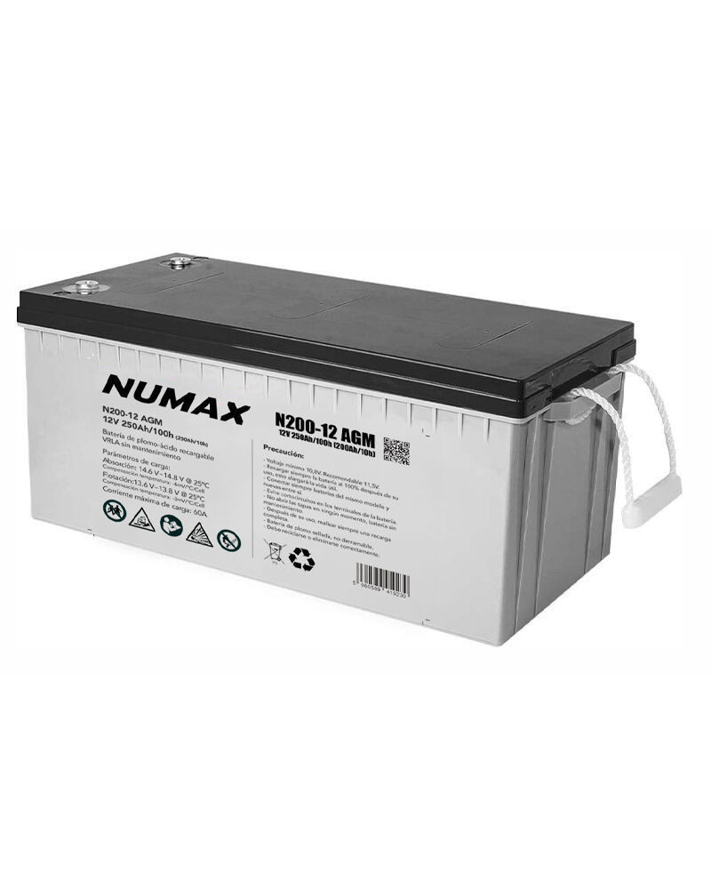 Batería Solar AGM 250Ah 12V Numax