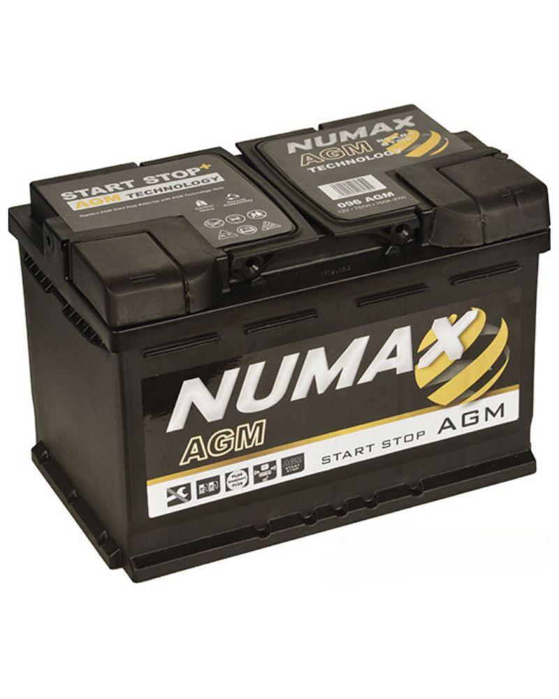 Batería Coche AGM 70Ah 12V Numax