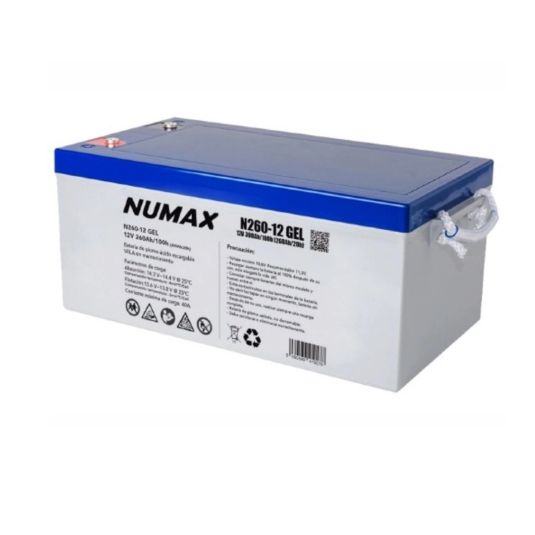 Batería de gel 12V 300Ah Numax N260-GEL