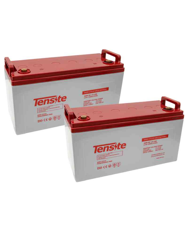 Pack 2 unidades Baterías Solares GEL 12V 150Ah Tensite