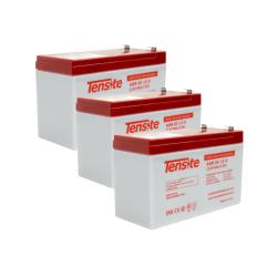 Pack 3 unidades de Baterías AGM 12V 9Ah Tensite