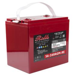 Batería Solar AGM 260Ah 6V Rolls