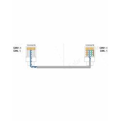 Cable CAN TAB Hybrid y DC, Tensite ó Pylontech, Inversor-Batería 2m