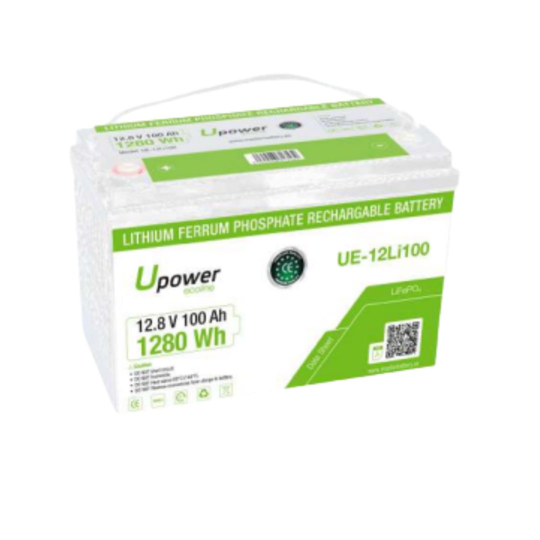 Batería de Litio 100Ah 12.8V LiFePO4 Upower Ecoline