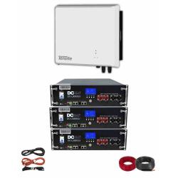 Kit SAI UPS con Inversor Híbrido 3kW Tensite y 3 ud batería 48V DC Solar Energy