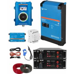 Kit SAI UPS Victron 3000VA con 10kWh de Litio y Cargador Coche Eléctrico