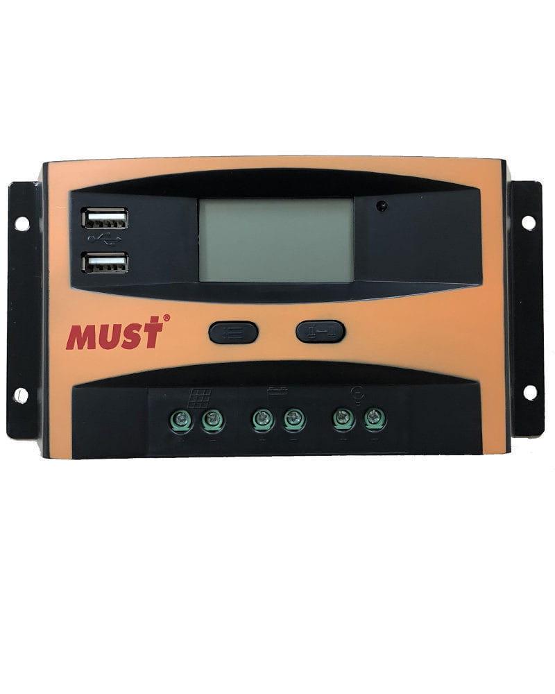 Regulador PWM 12V / 24V 10A Must Solar