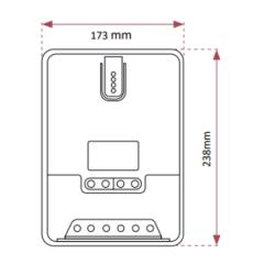 Regulador MPPT 100V 30A LCD 12/24V