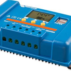 Regulador PWM BlueSolar 12/24V 5A LCD USB Victron