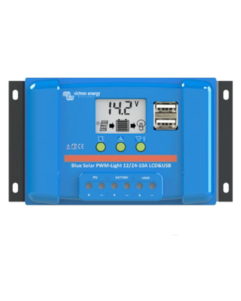 Regulador PWM BlueSolar 12/24V 30A LCD USB Victron