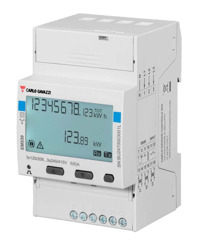 Vatímetro Trifásico EM530DIN Carlo Gavazzi AV53XS1X