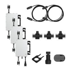 Kit Microinversores Hoymiles 3kW Monofásico con accesorios
