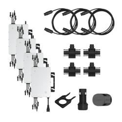 Kit Microinversores Hoymiles 4kW Monofásico con accesorios