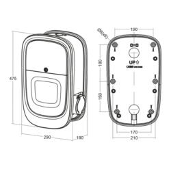 Cargador coche eléctrico 7,4kW Orbis Viaris Combi Plus Tipo 2 cable 5m - WiFi