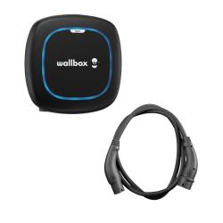Pack Cargador Coches Eléctricos Wallbox Pulsar 7.4kW Type 2 Max con Cable de Carga Wallbox 5m