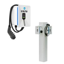 Pack Cargadores para Coches Eléctricos Woltio Select 5m 7,4kW y Peana de Carga