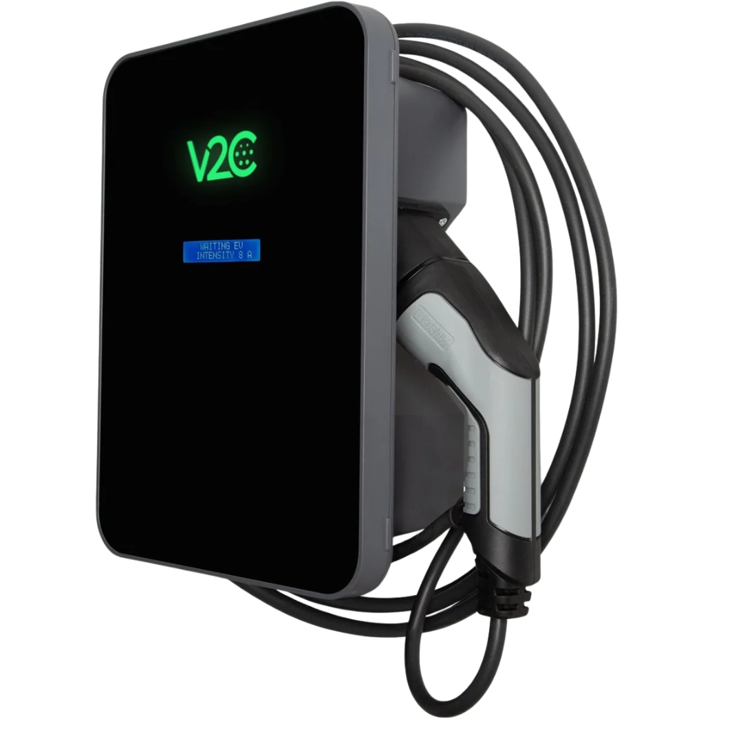 Cargador Coche Eléctrico V2C TRYDAN 7,4Kw con Cable T2 10m + P