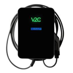 Cargador Coche Eléctrico V2C TRYDAN 7,4Kw con Cable T2 10m + P