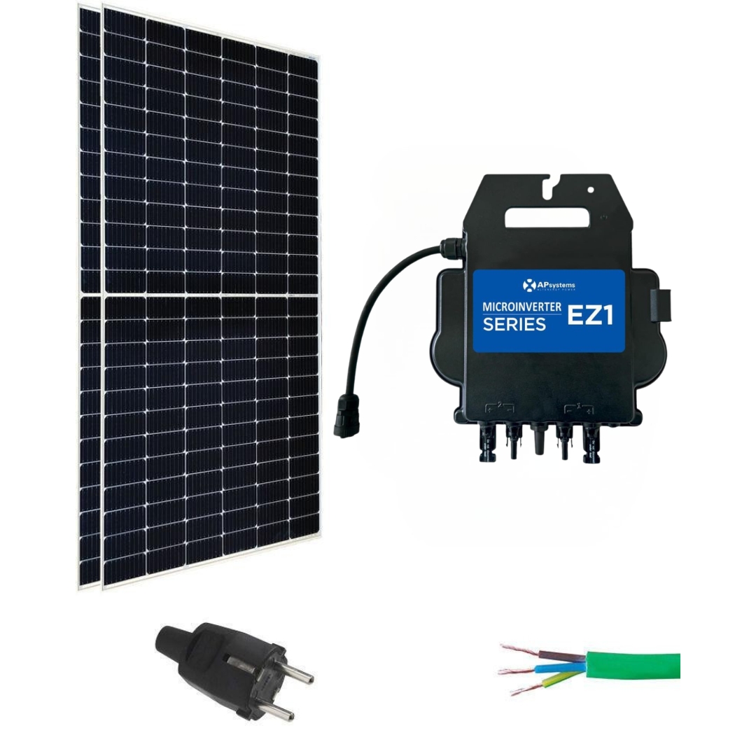 Kit Solar Balcón 1020W con Microinversor 800W