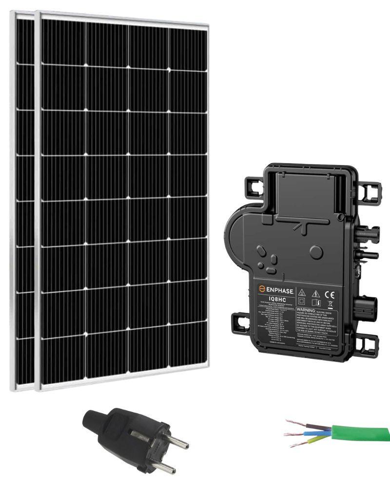 Kit Placas Solares Balcón 400W con Microinversor Enphase 380W